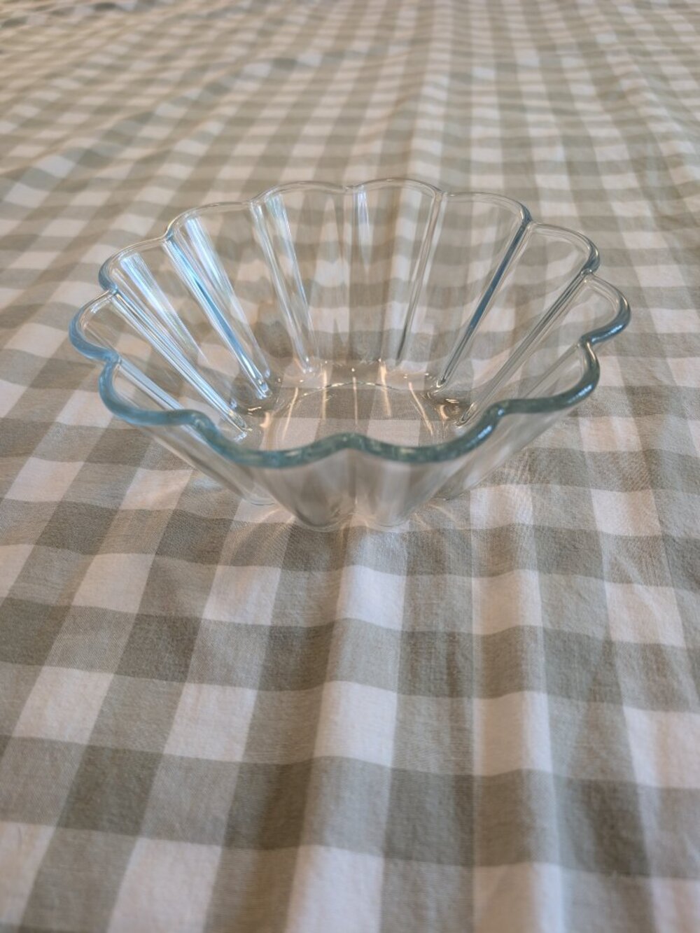 PYREX Fluted Clear Glass Jello Mold Bowl